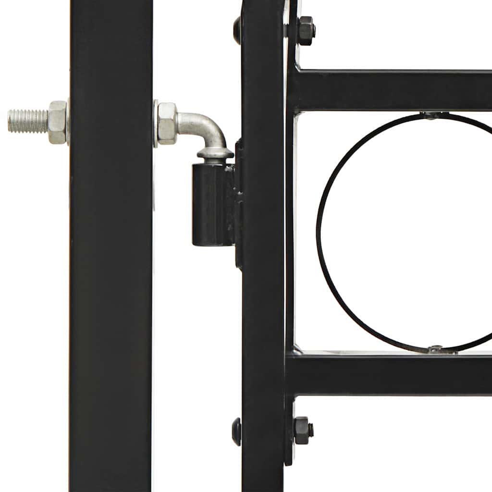 Voir la diapositive 4 : VIDAXL Portail de cloture assen a double porte avec arc en haut en acier 300x200 cm
