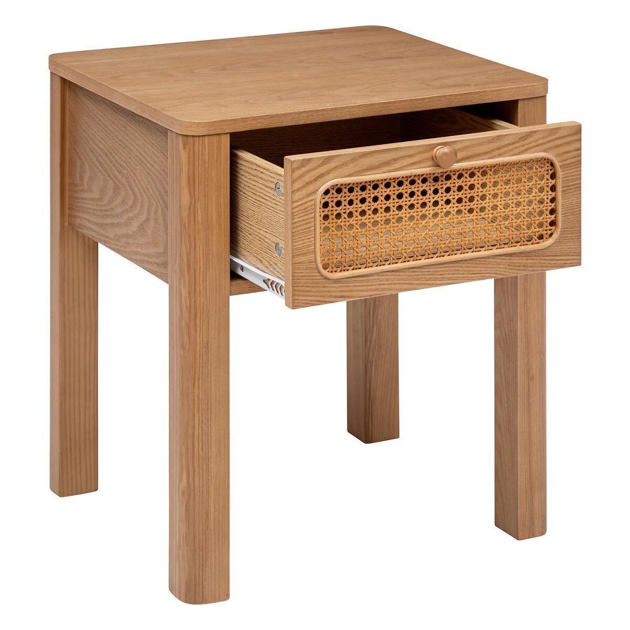 Voir la diapositive 2 : ATMOSPHERA Table de chevet 1 tiroir  tiria  52cm marron