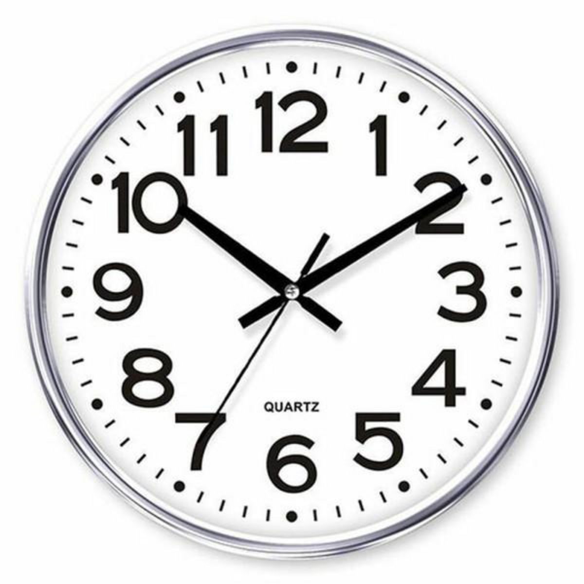 AAAAA Horloge Murale Timemark Argenté 34 x 34 cm