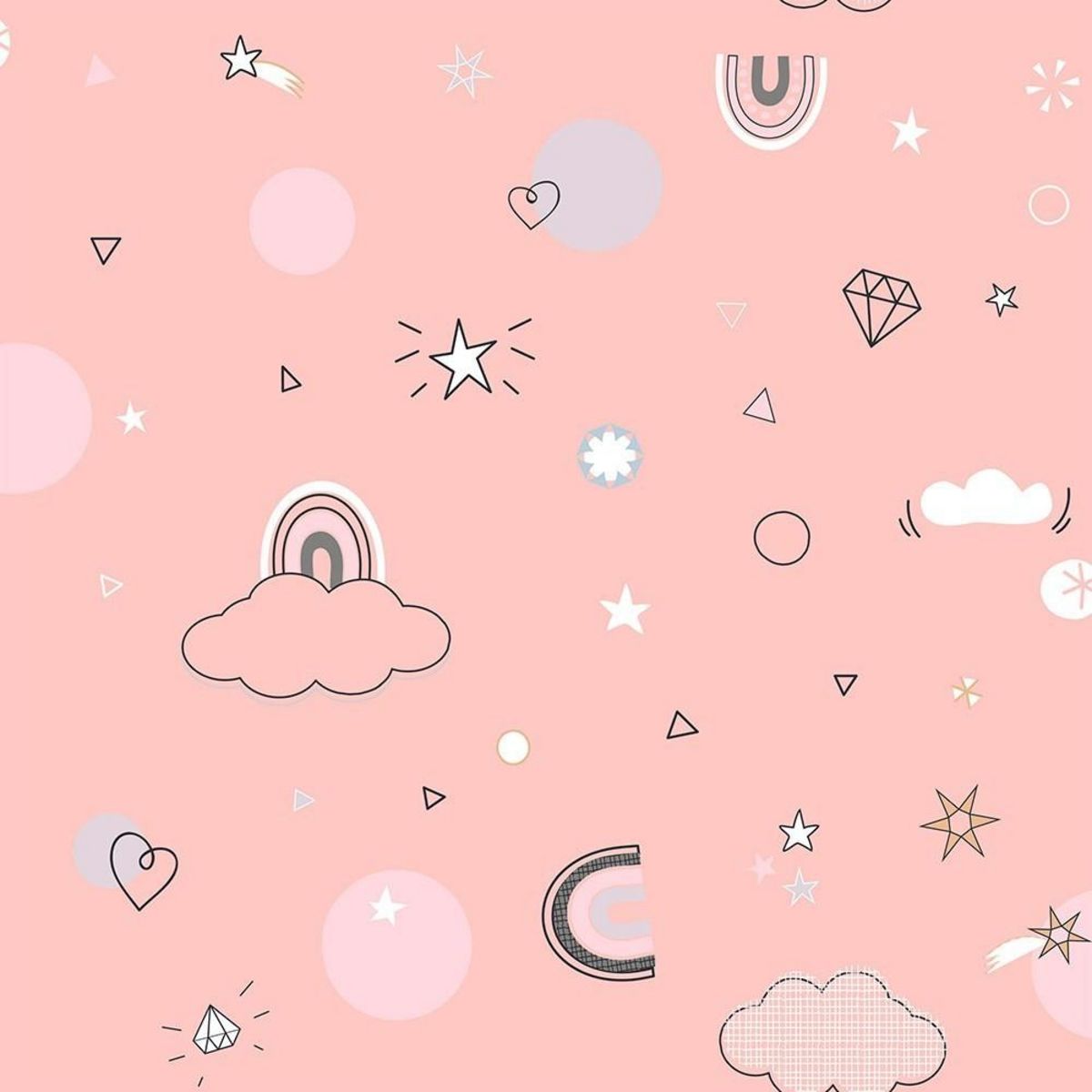 ATMOSPHERA Housse de couette enfant 140x200 Licorne + taie 100% coton 57 fils