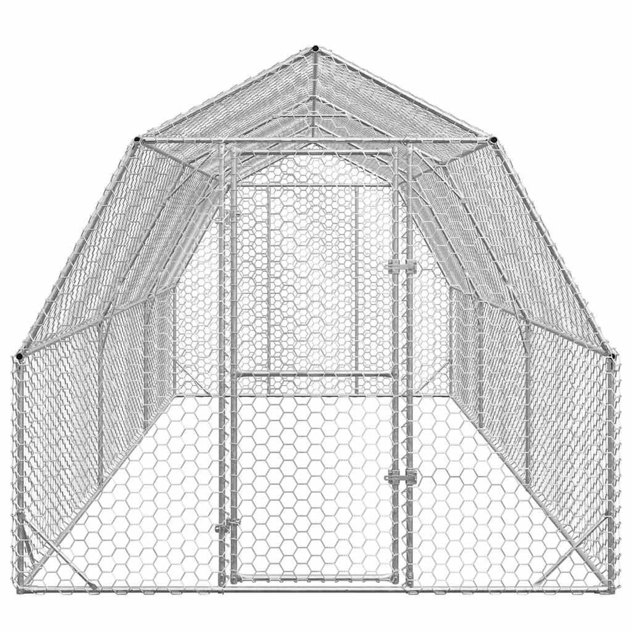 Voir la diapositive 3 : VIDAXL Poulailler 2,5x6x2,25 m acier galvanise