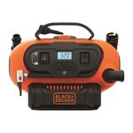 Black et Decker BLACK+DECKER BDCINF18N-QS Gonfleur-Compresseur Filaire Ou Sans Fil - Batterie 18 V/Cable 220 V  - 11 Bars/160 PSI - 3 Aiguilles
