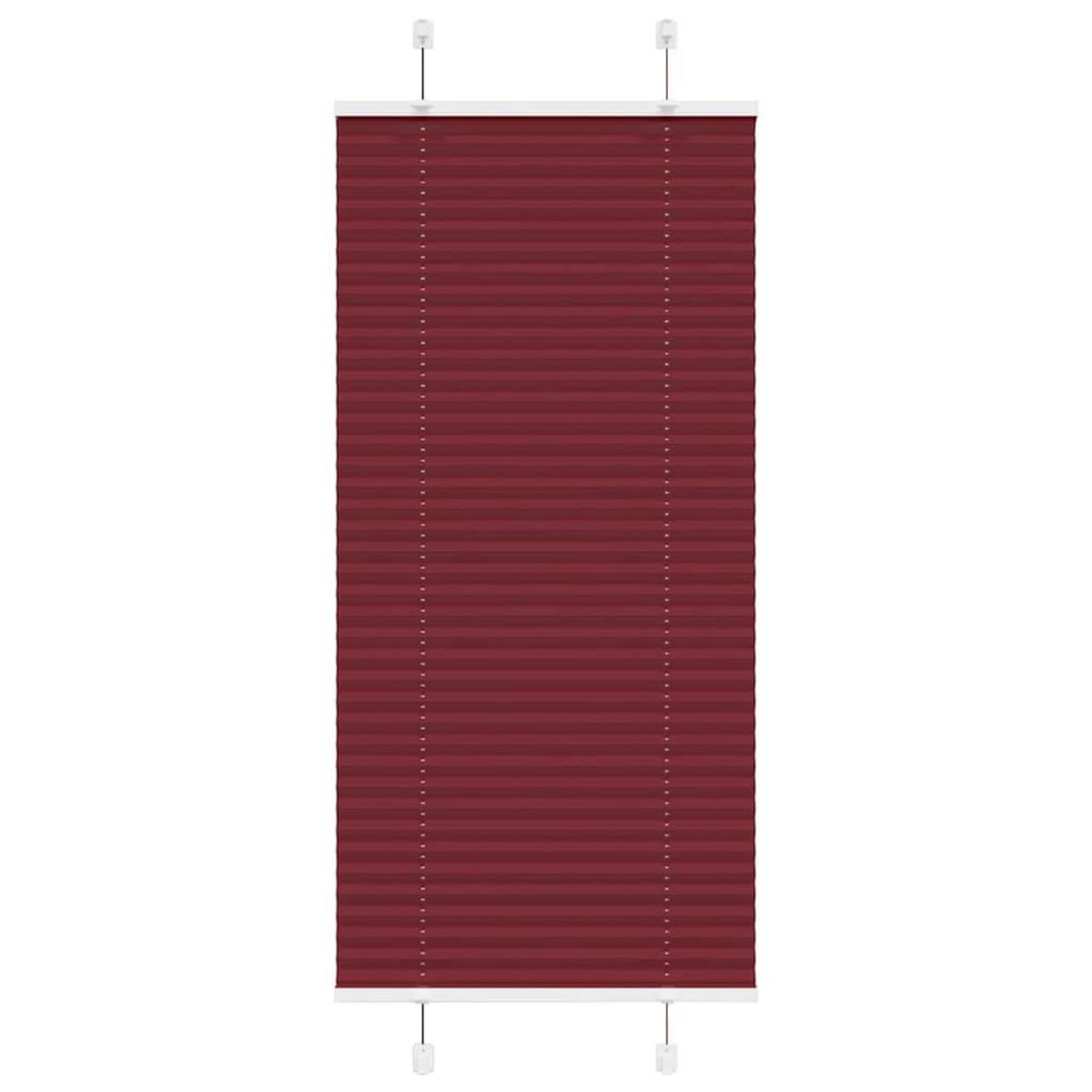 VIDAXL Store plisse rouge bordeaux 55x100 cm largeur du tissu 54,4 cm