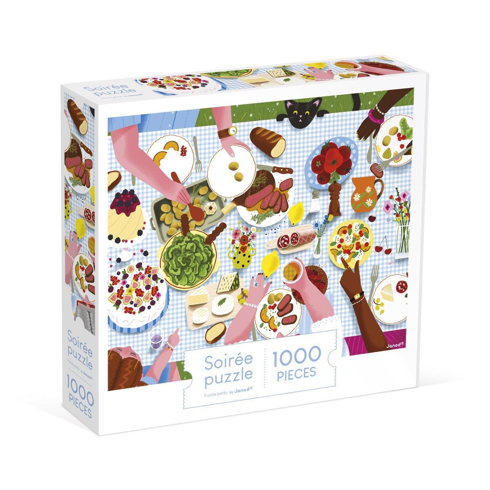 JANOD Puzzle repas de famille - 1000 PCS