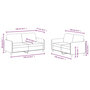 Voir la diapositive 6 : VIDAXL Ensemble de canapes 2 pcs creme velours