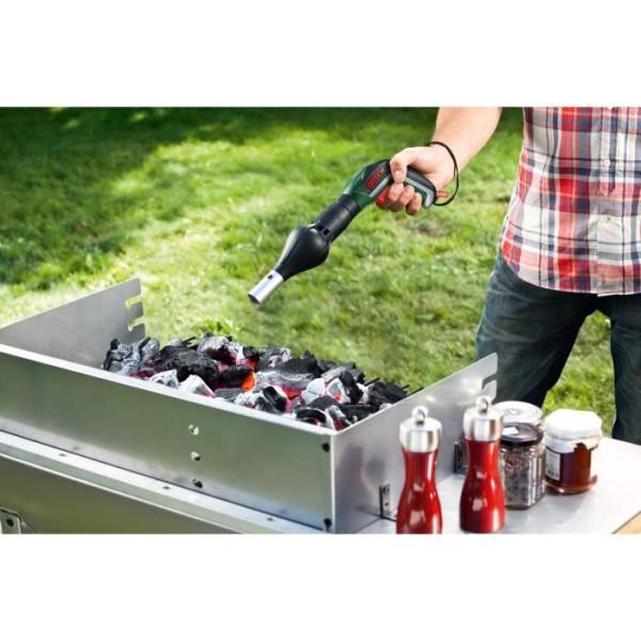 Voir la diapositive 4 : BOSCH Adaptateur raviveur de braises bosch - barbecue - pour visseuse bosch ixo
