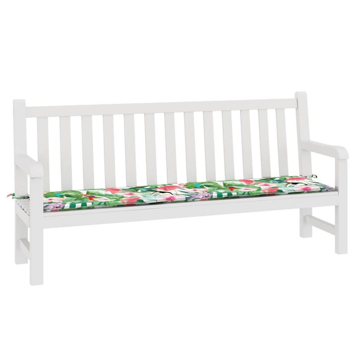 VIDAXL Coussin de banc de jardin multicolore 200x50x3 cm tissu