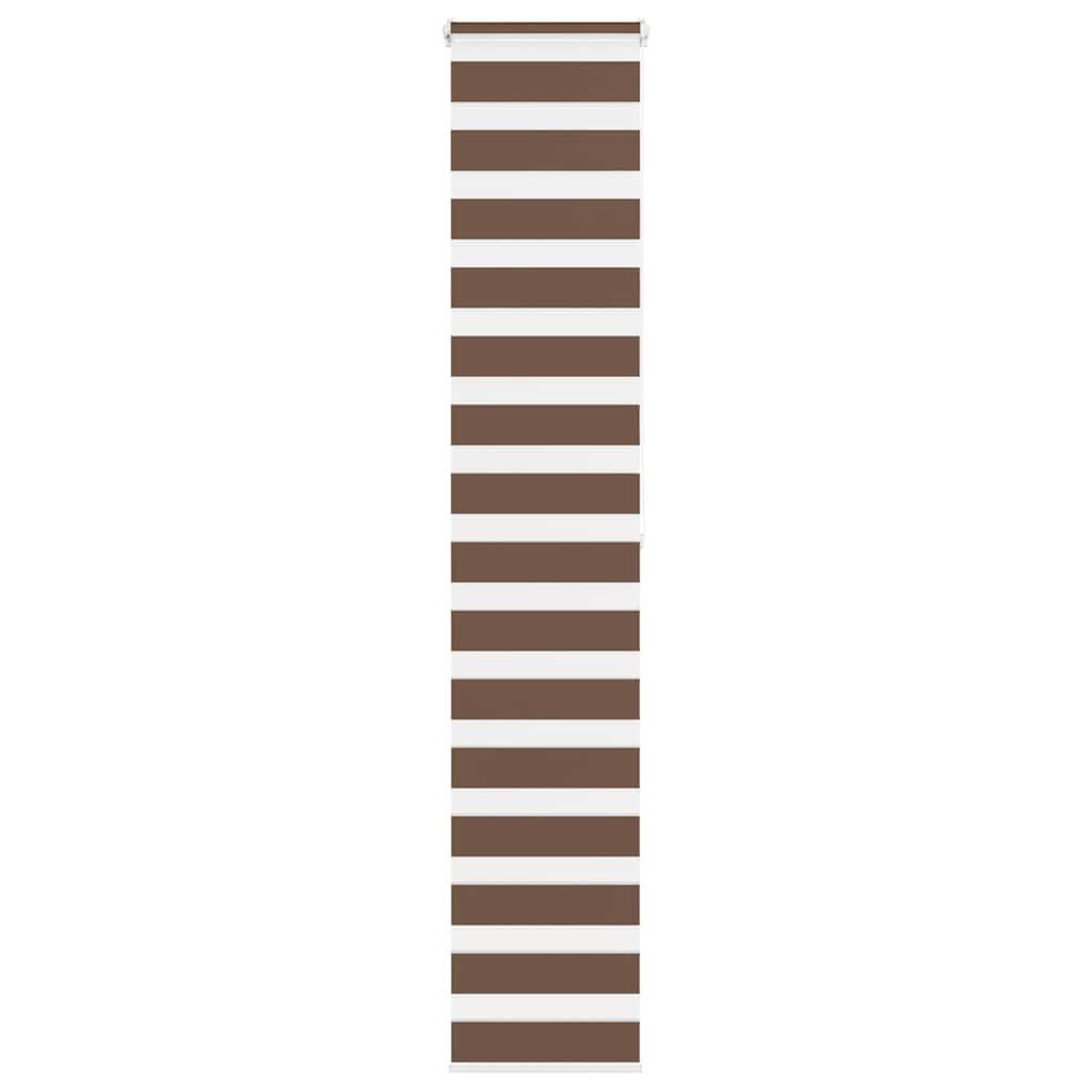 VIDAXL Store zebre marron 50x200 cm largeur du tissu 45,9 cm polyester