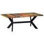 Voir la diapositive 1 : VIDAXL Table a manger 200x100x75 cm Bois de recuperation solide