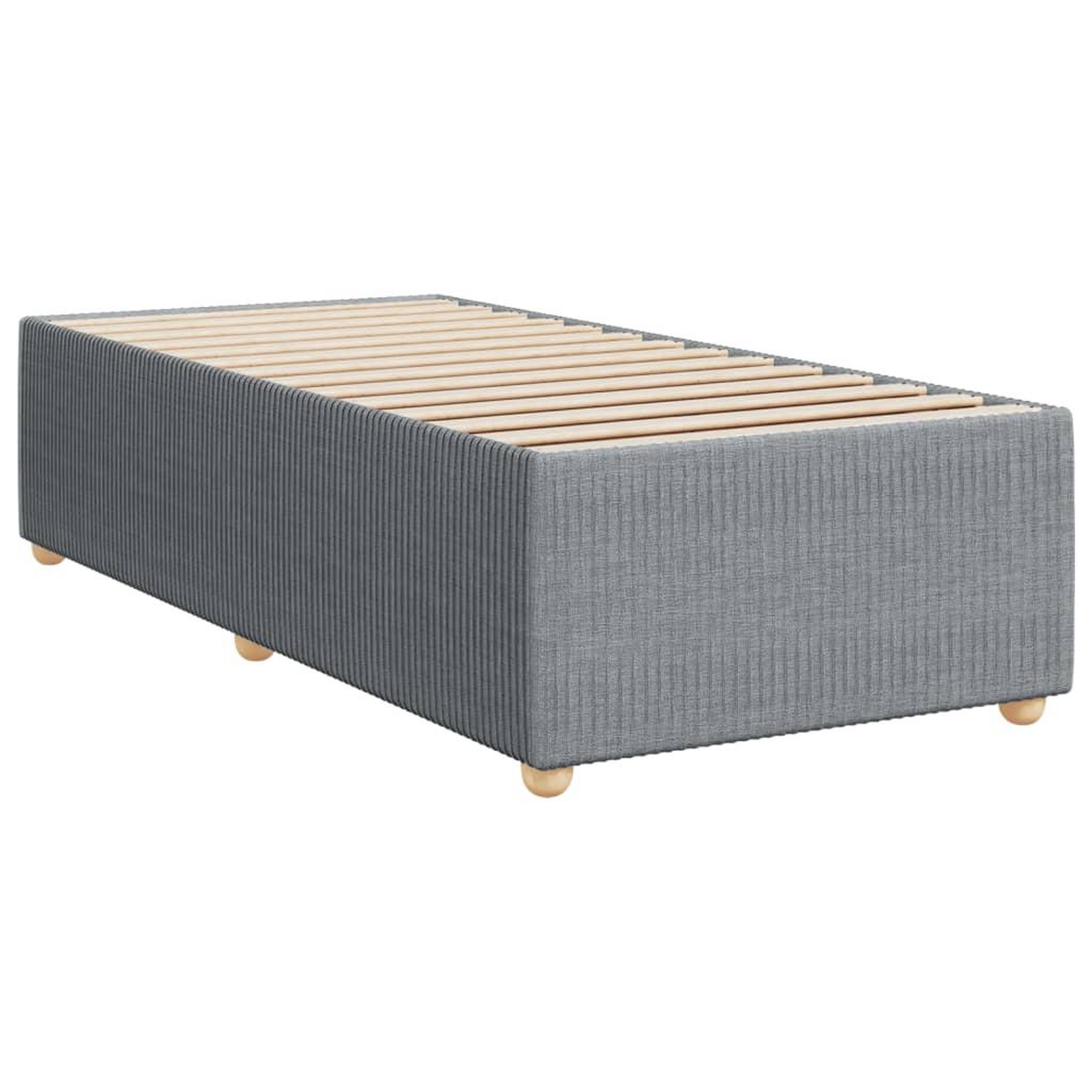 Voir la diapositive 3 : VIDAXL Cadre de lit sans matelas gris clair 80x200 cm tissu