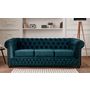 Voir la diapositive 2 : LISA DESIGN William - canapé chesterfield - 3 places - en velours