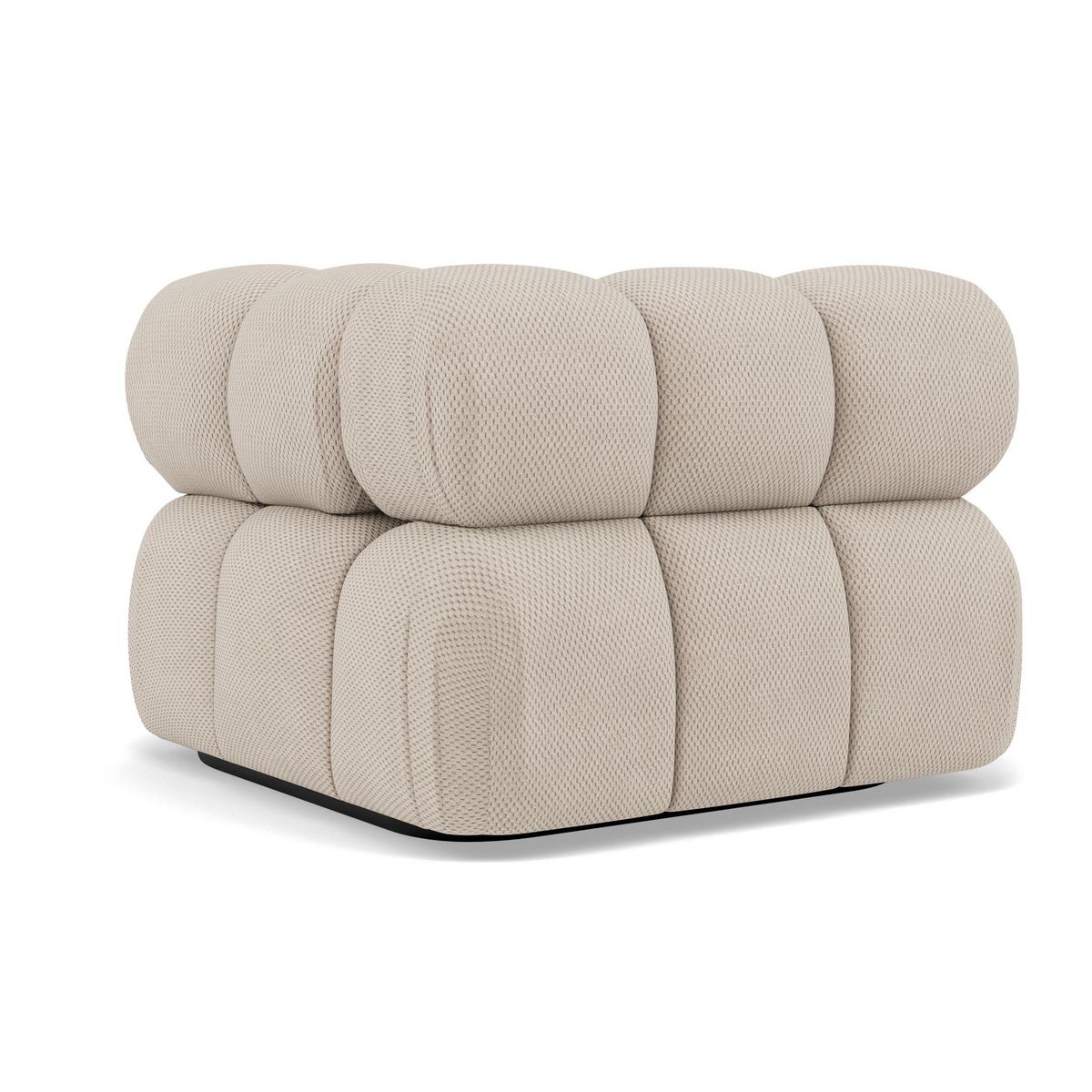 LISA DESIGN Ruby - module d'assise d'angle droit en velours texturé