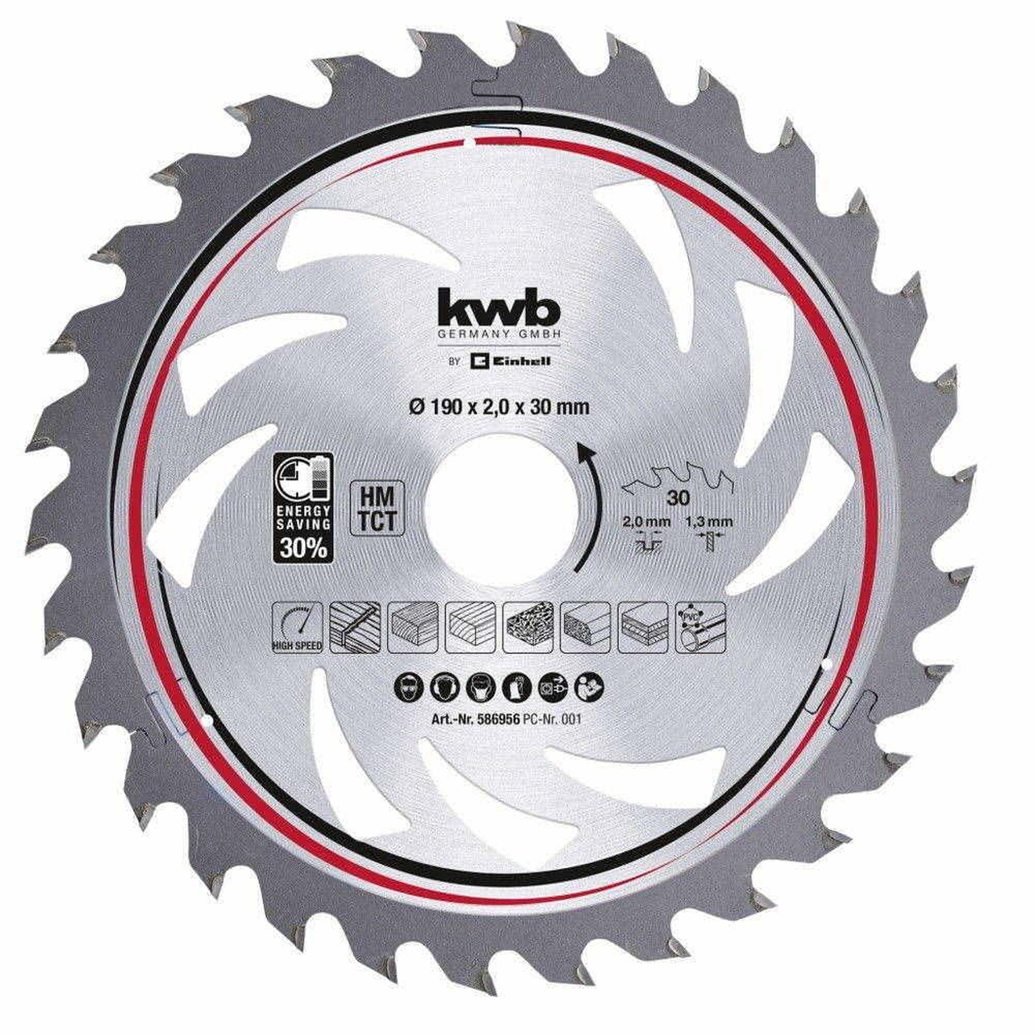 KWB Lame de scie circulaire 190x30 mm