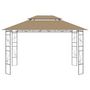 Voir la diapositive 2 : VIDAXL Belvedere 4x3x2,7 m Taupe 160 g/m^2