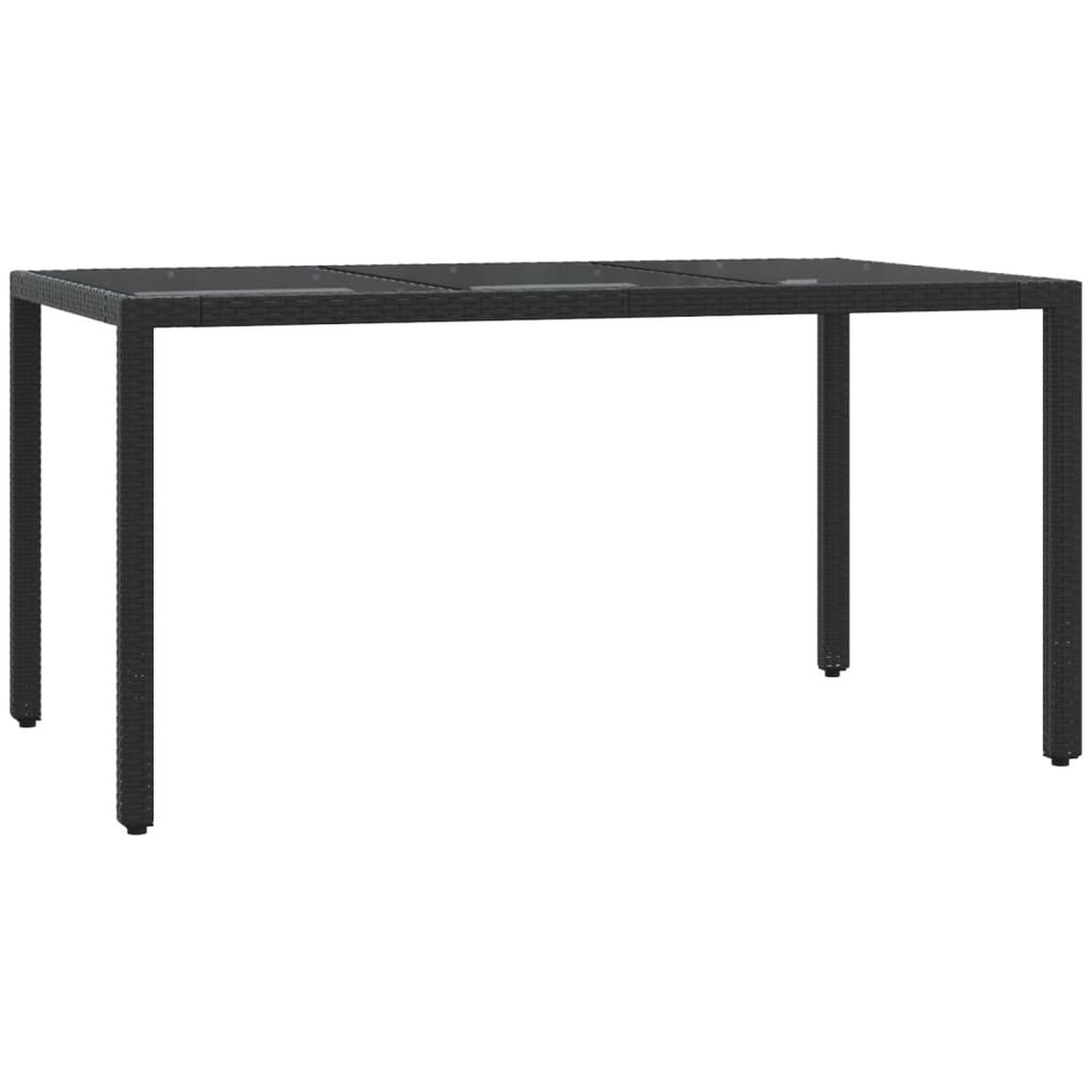 Voir la diapositive 4 : VIDAXL Ensemble a manger de jardin coussins 7pcs Noir Resine tressee