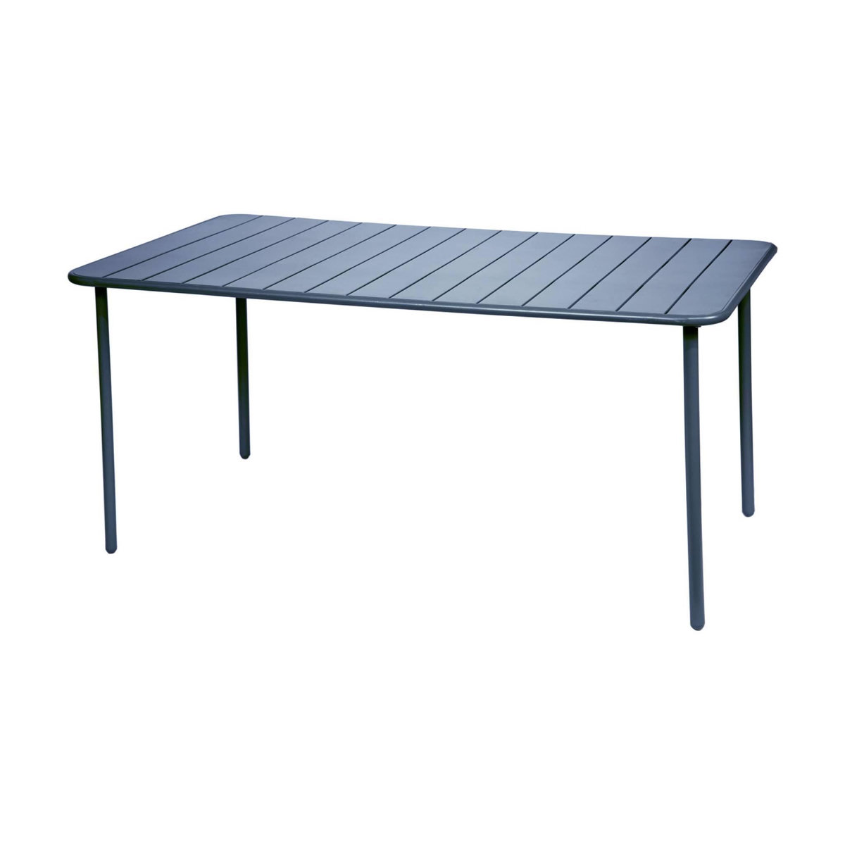 SWEEEK Table de jardin métal 6-8 places, Amelia 160x90xH72.5cm