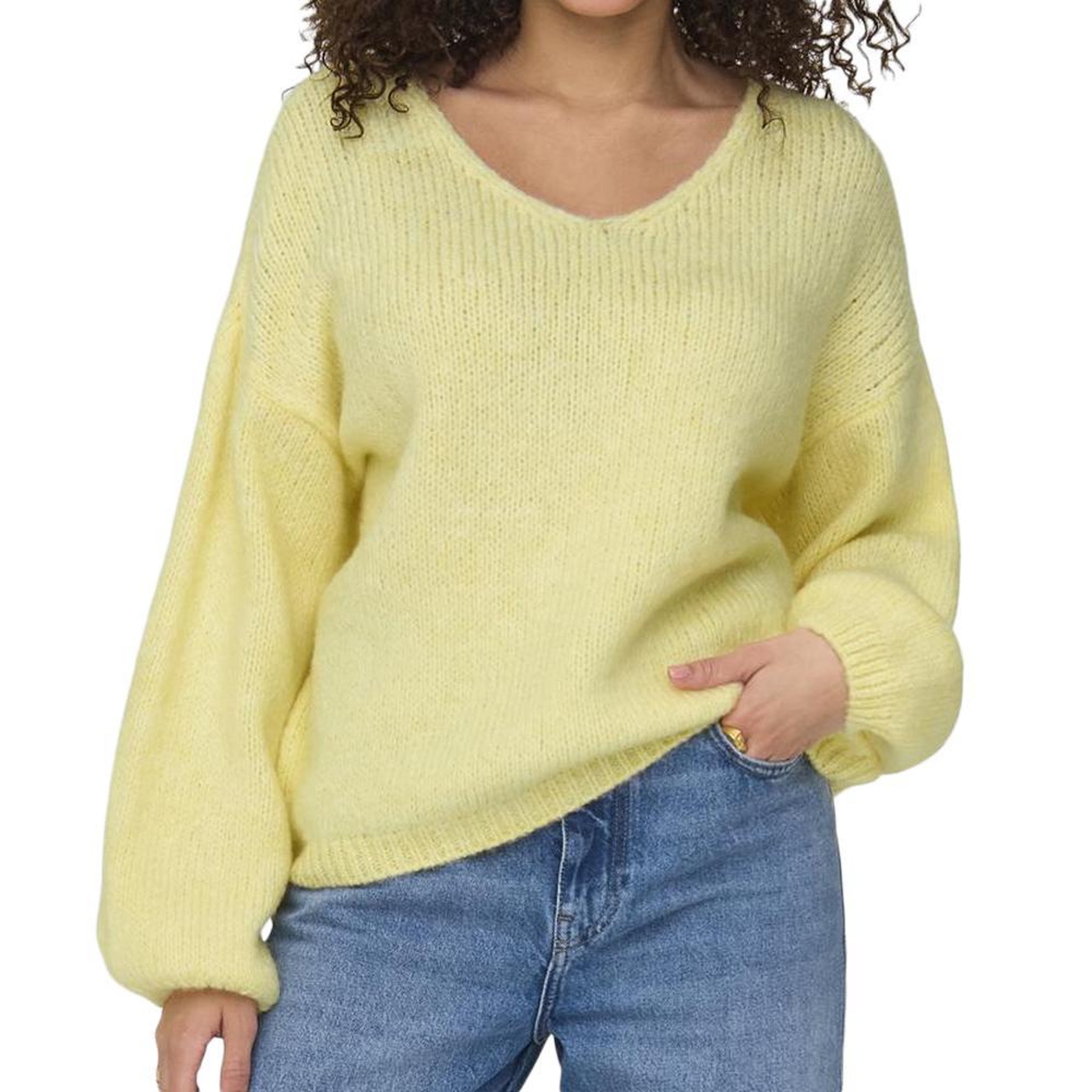 JACQUELINE DE YONG Pull Jaune Femme JDY Dinea. Coloris disponibles : Jaune