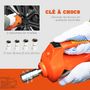 Voir la diapositive 5 : HOMCOM Cric électrique 5 t 12 V - cric hydraulique électrique - cric de levage voiture - clé à chocs, gants, mallette inclus
