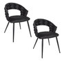 Voir la diapositive 1 : The Home Deco Factory Lot de 2 chaises assise tressée LUND