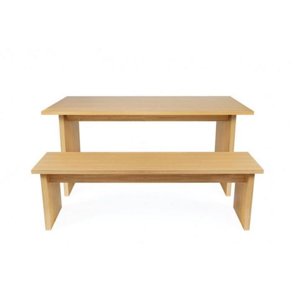 Paris Prix Table à Manger Design en Bois  Stripe  160cm Naturel