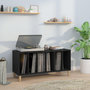 Voir la diapositive 1 : VIDAXL Armoire a disques noir 100x38x48 cm bois d'ingenierie
