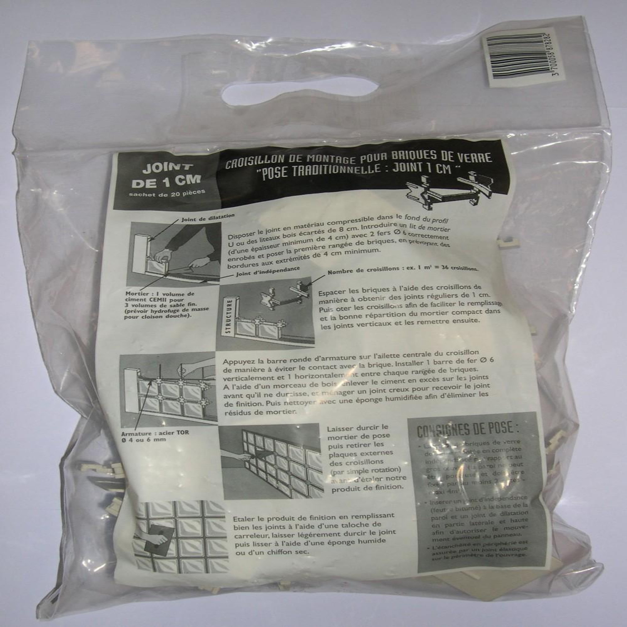 CENTRALE BRICO Lot de 20 croisillons