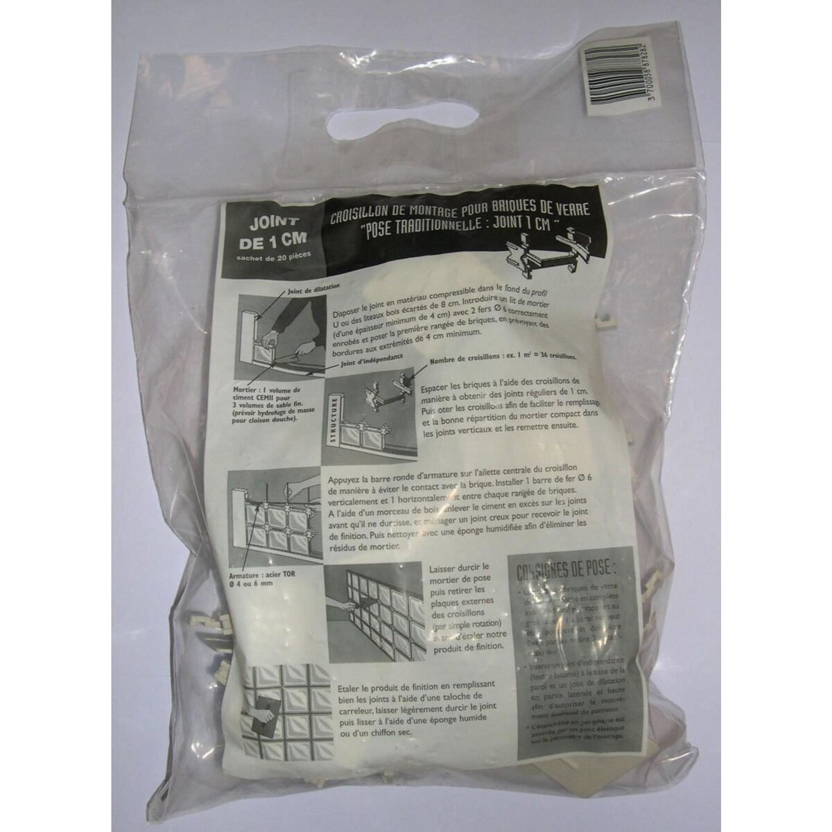 CENTRALE BRICO Lot de 20 croisillons