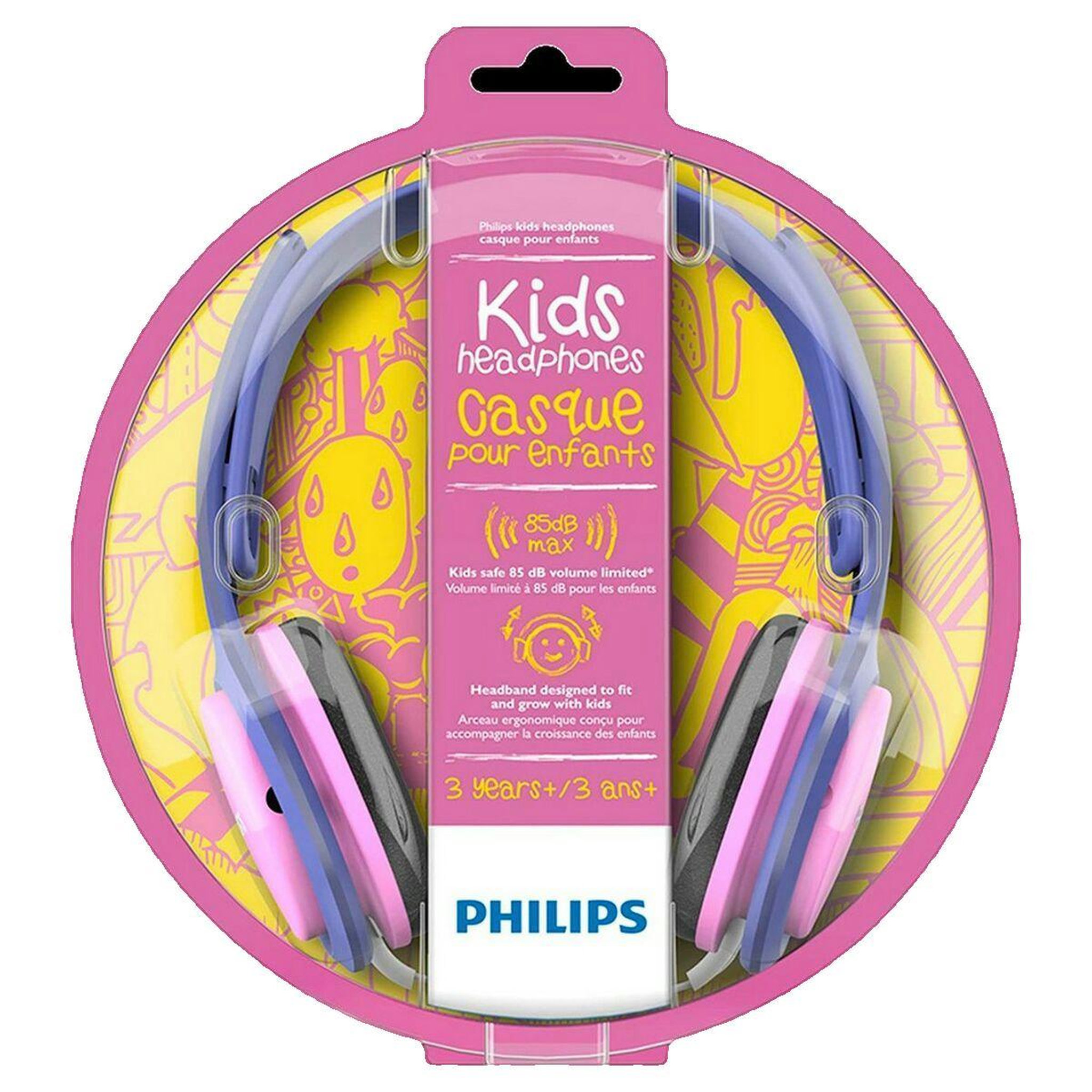 Voir la diapositive 2 : Philips Casque audio pour enfants Philips SHK2000PK Rose