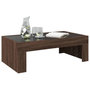 Voir la diapositive 5 : VIDAXL Table basse avec LED infini chene marron 90x50x30 cm