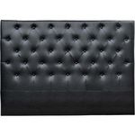Habitat et Jardin Tête de lit capitonnée  Déco  - 169 cm - Noir - En PVC