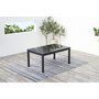 Voir la diapositive 5 : CONCEPT USINE Table de jardin et 8 chaises en aluminium gris RAVENNE
