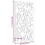 Voir la diapositive 6 : VIDAXL Decoration murale jardin 105x55 cm design de feuille de bambou