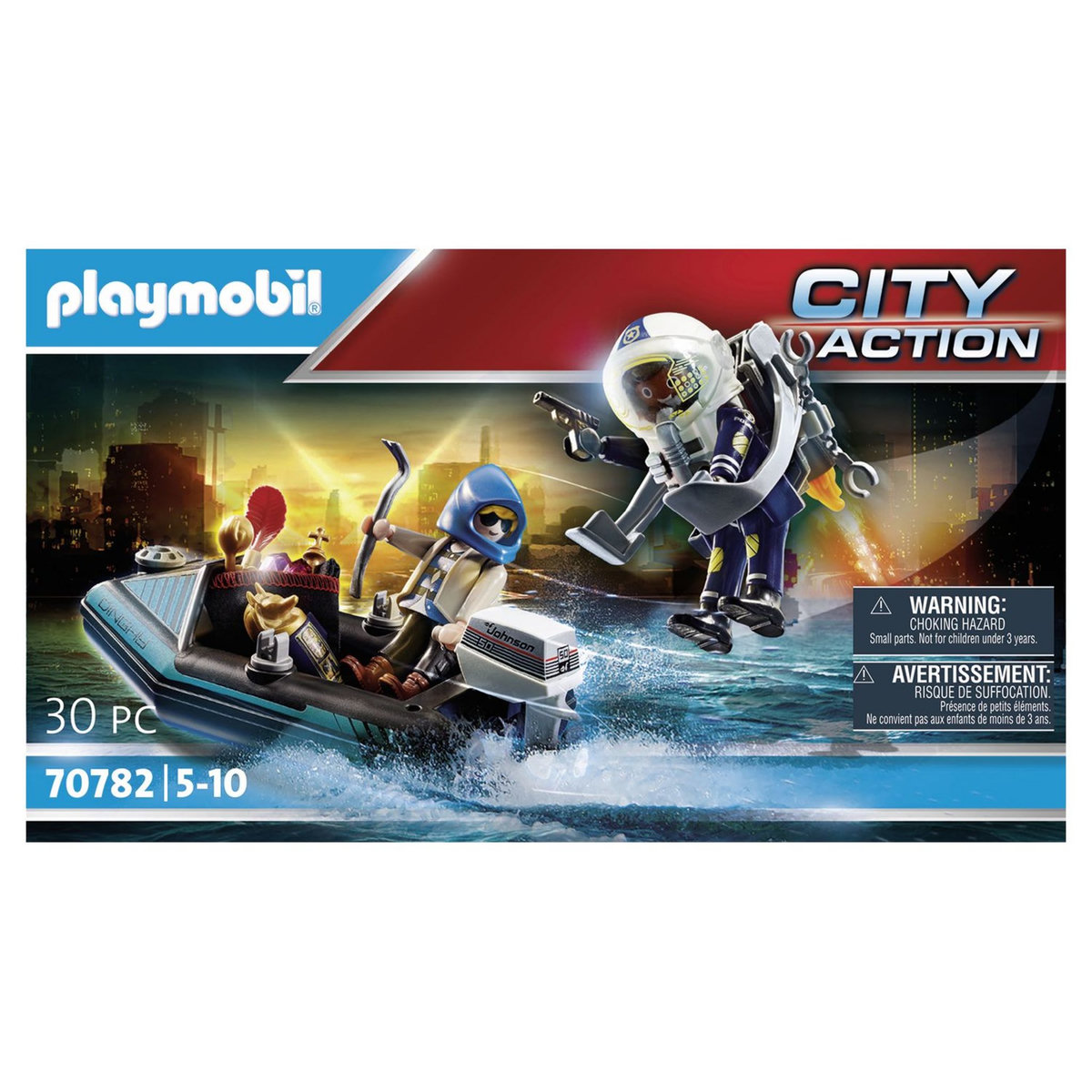 PLAYMOBIL 70782 - Policier réacteur dorsal