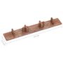 Voir la diapositive 6 : VIDAXL Embouts de terrasse 10 pcs Marron Plastique