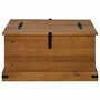 Voir la diapositive 3 : VIDAXL Coffre de rangement HALDEN 91x91x47 cm bois massif pin