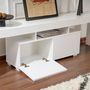 Voir la diapositive 4 : CONCEPT USINE Meuble TV avec placards blanc 180cm BASO