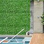 Voir la diapositive 2 : OUTSUNNY Haie artificiel érable brise-vue décoration rouleau 3L x 1H m  feuillage réaliste anti-UV vert
