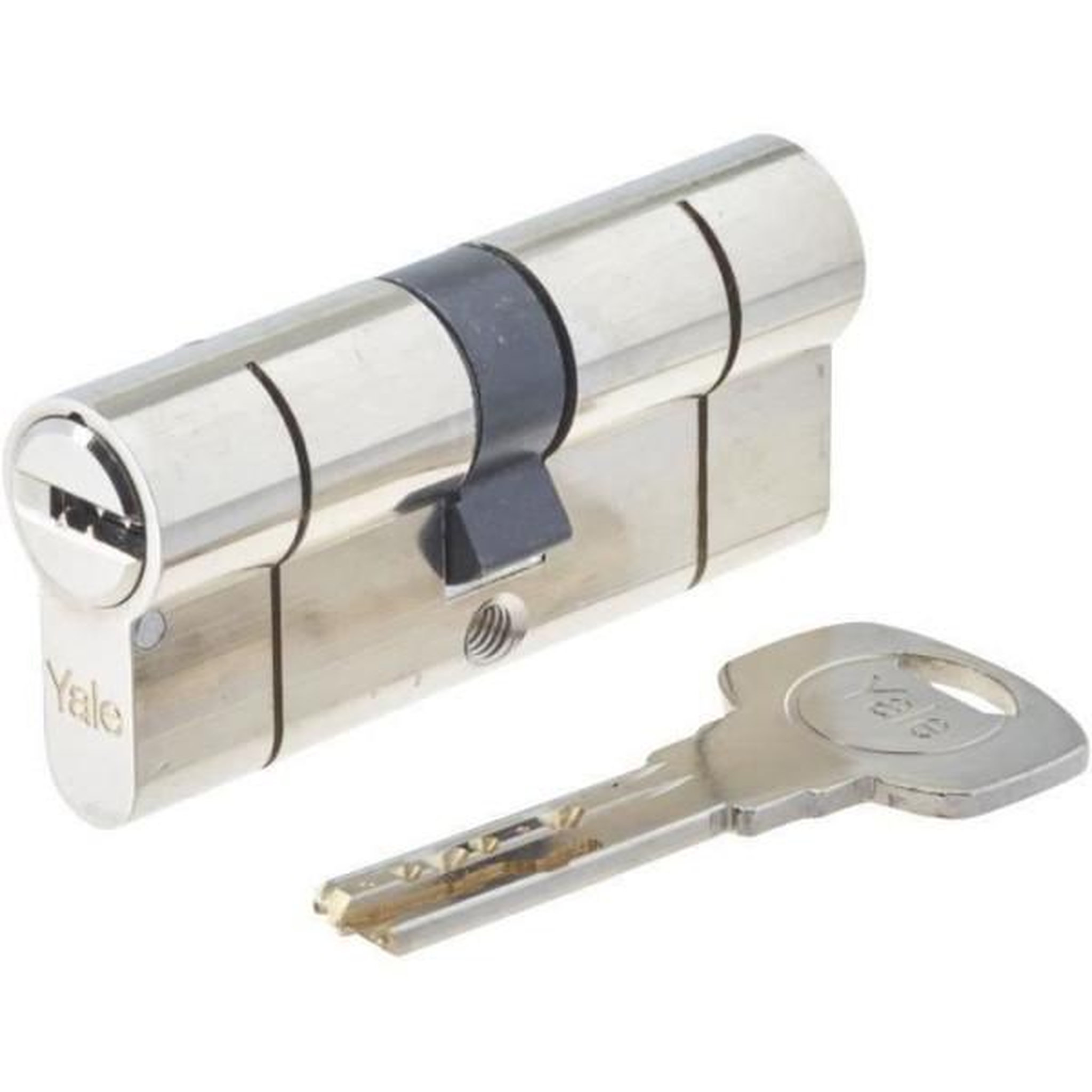 YALE Cylindre haute sécurité yale série 2100 débrayable 35x35 mm nickelé
