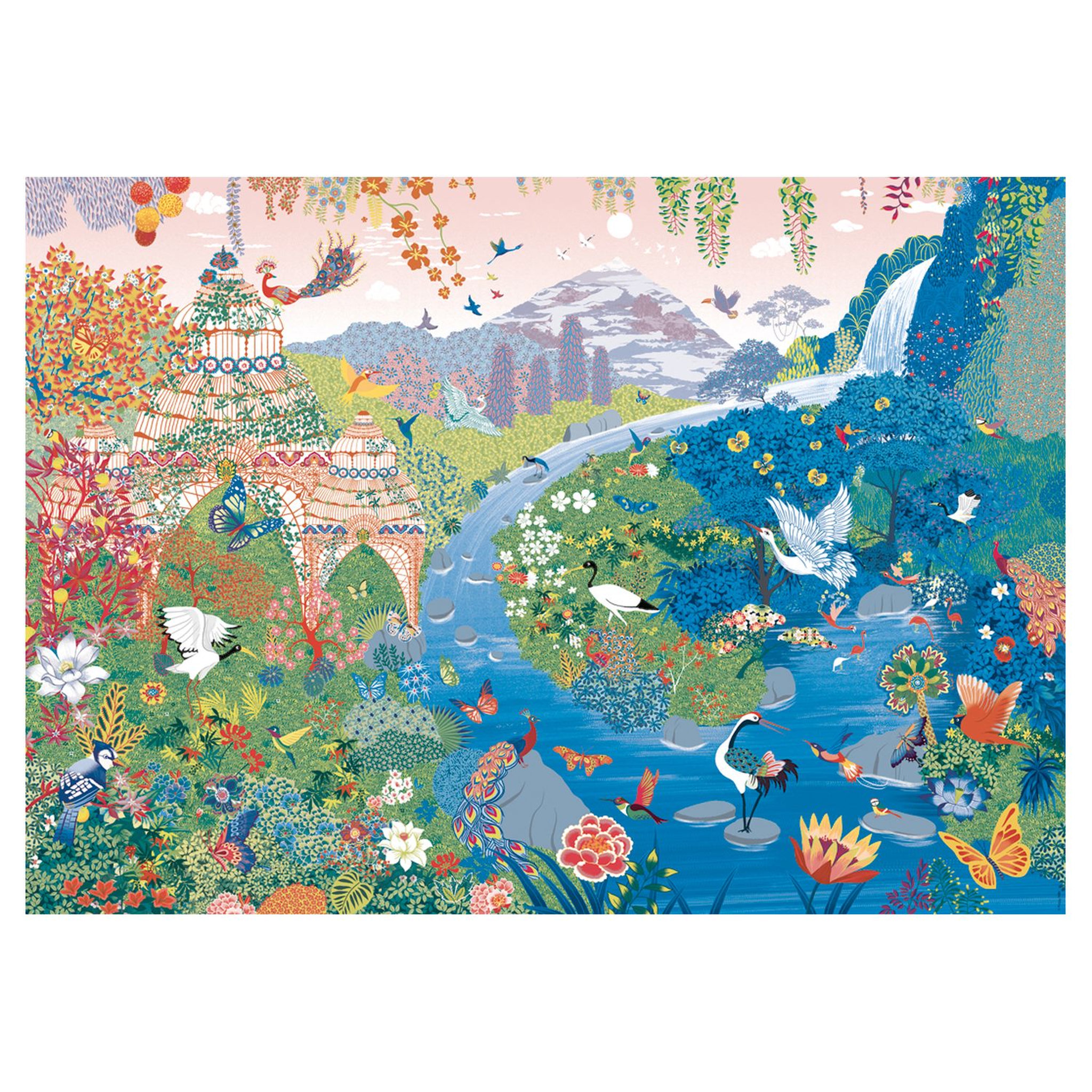 Voir la diapositive 2 : RAVENSBURGER Puzzle Nathan 1500 pièces - Jardin enchanté / Peggy Nille