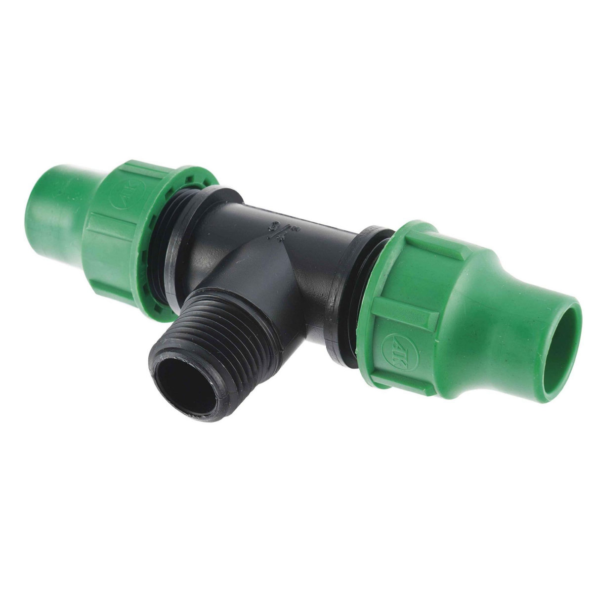 Jardibric Raccord tuyau 16mm 2 têtes + 1 sortie mâle