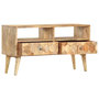 Voir la diapositive 3 : VIDAXL Meuble TV 90x30x50 cm Bois de manguier solide