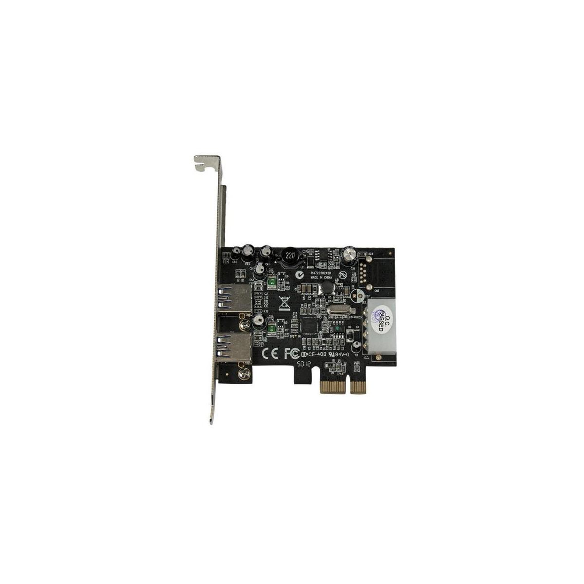Voir la diapositive 3 : Startech Startech.com carte contrôleur pci express vers 2 ports usb 3.0 avec uasp - alimentation lp4