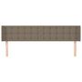 Voir la diapositive 3 : VIDAXL Tete de lit avec oreilles Taupe 163x16x78/88 cm Tissu