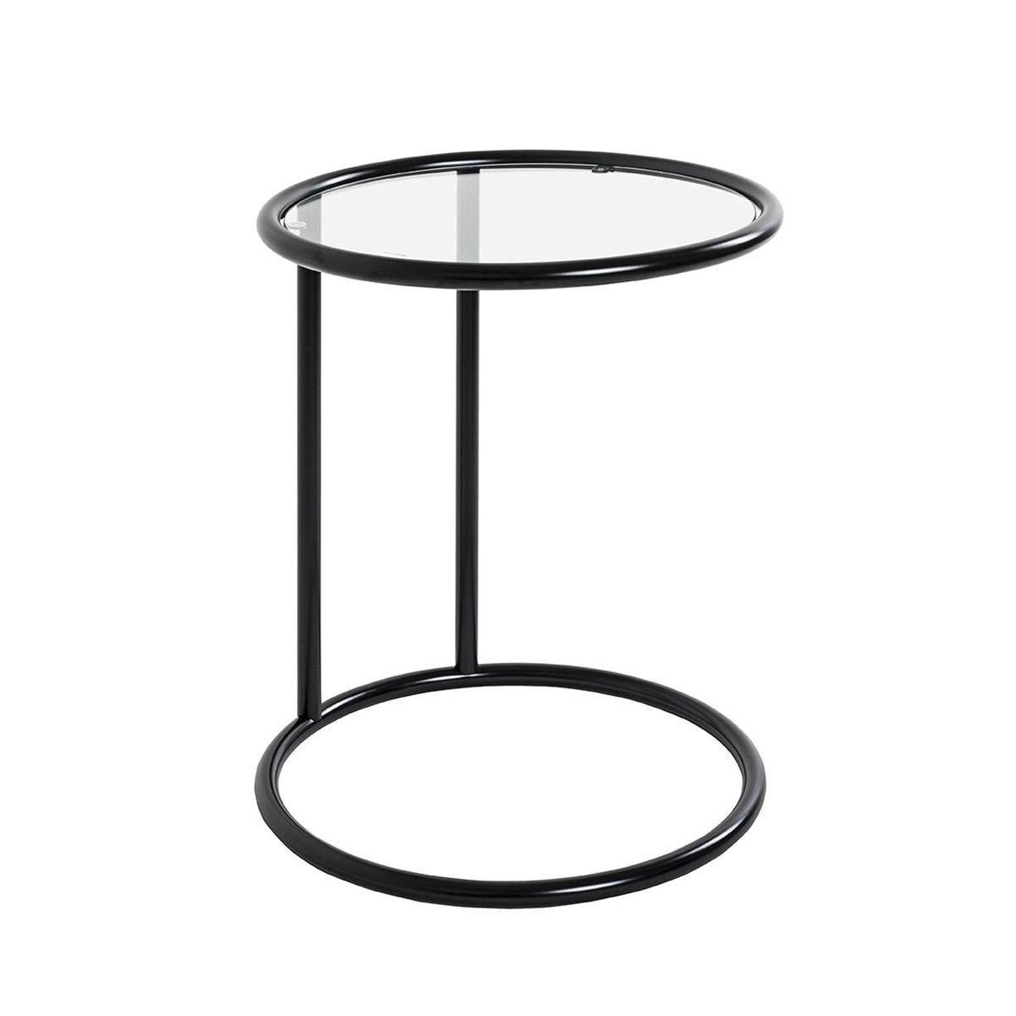 Paris Prix Table d'appoint verre  blaise  55cm noir