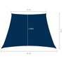 VIDAXL Voile de parasol Tissu Oxford trapeze 2/4x3 m Bleu