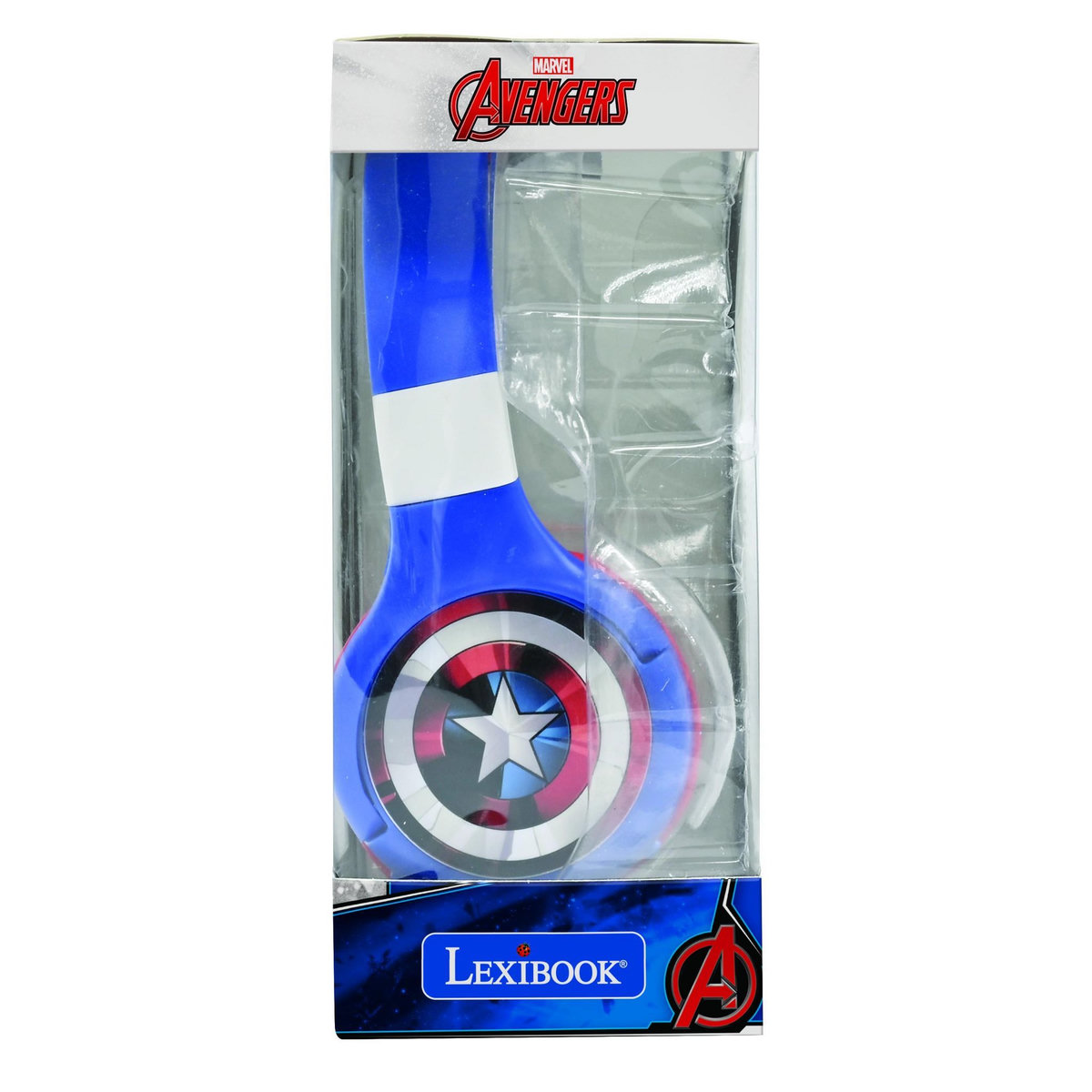 Lexibook Casque 2 en 1 Avengers Bluetooth et Filaire avec limitation de son