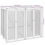 Voir la diapositive 6 : VIDAXL Abri a poubelle double 140x89x117 cm bois massif d'acacia
