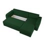 Voir la diapositive 2 : BEST MOBILIER Harvey - canapé d'angle réversible - convertible - avec coffre - en velours - 4 places - style contemporain
