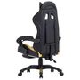 Voir la diapositive 5 : VIDAXL Fauteuil de jeux video avec repose-pied Dore et noir Similicuir