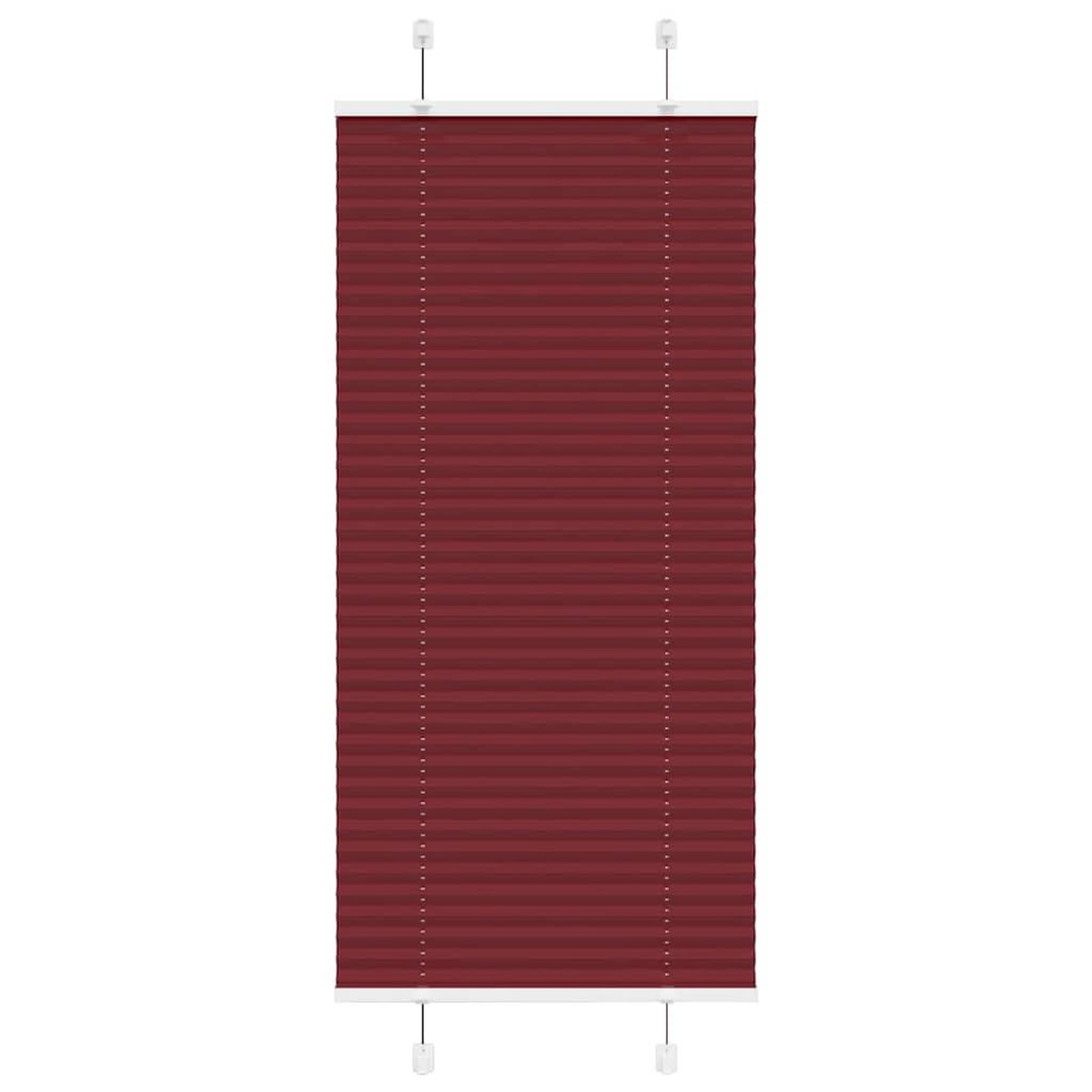 VIDAXL Store plisse rouge bordeaux 65x100 cm largeur du tissu 64,4 cm
